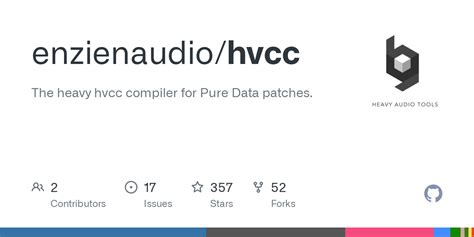 hvccr|enzienaudio/hvcc: The heavy hvcc compiler for Pure Data patches. .